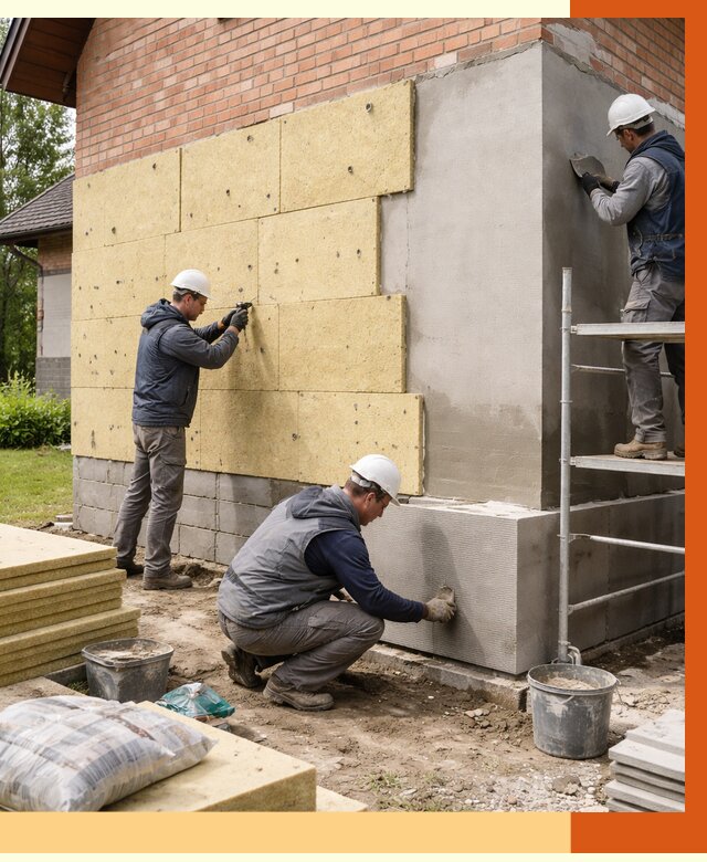 Утепление частного дома в Приморско-ахтарске под ключ от 7604 руб/м2 — недорого | ТепломастерПрр