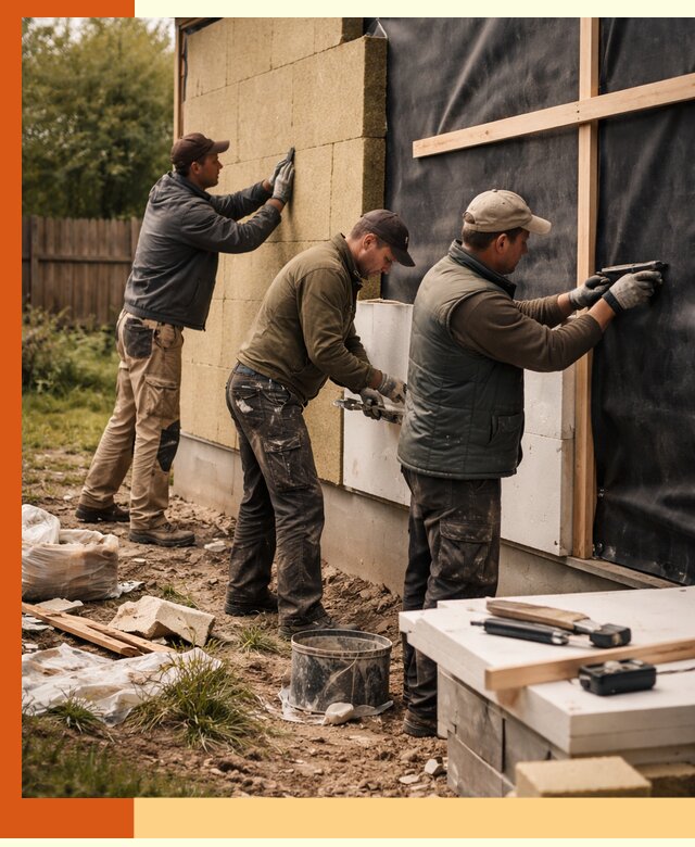 Утепление дачного дома под ключ в Приморско-ахтарске