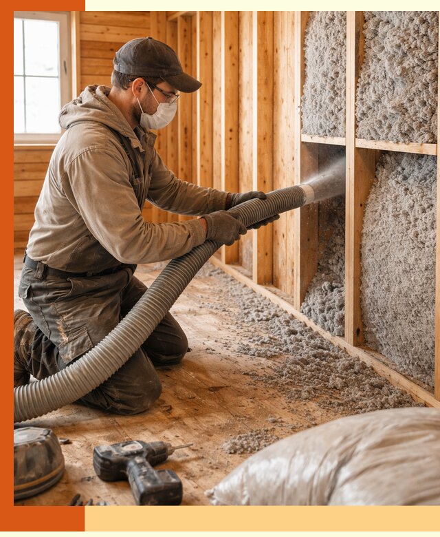 Утепление дачного дома эковатой в Приморско-ахтарске — быстро и надёжно