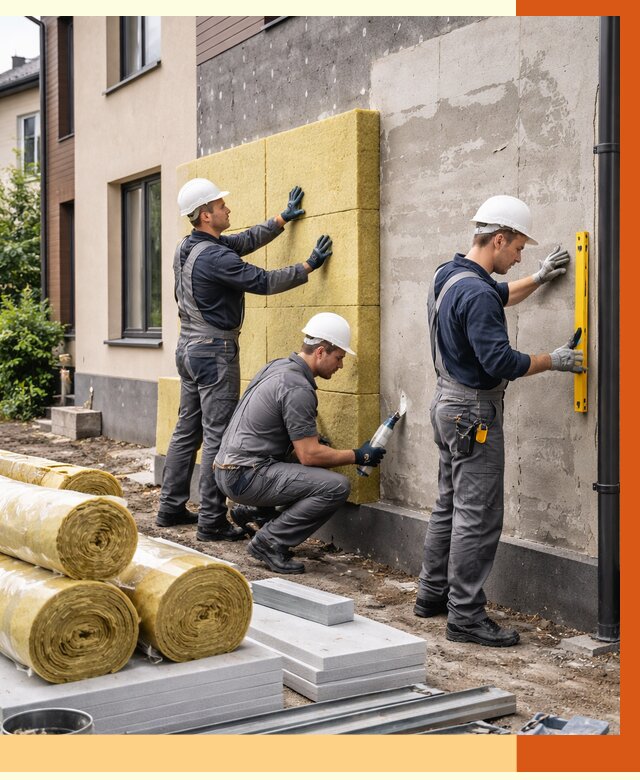 Утепление таунхауса в Приморско-ахтарске от 7299 руб/м2 — комплекс под ключ | ТепломастерПрр