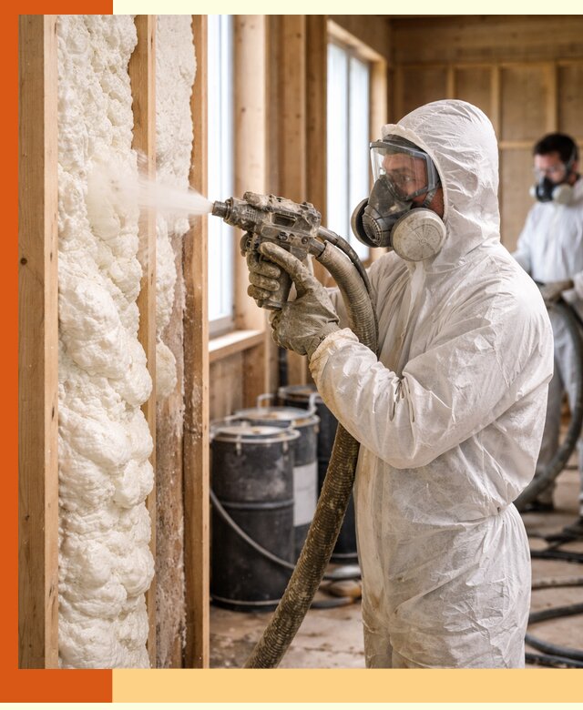 Утепление каркасного дома пенополиуретаном в Приморско-ахтарске