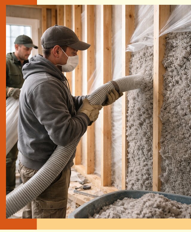 Утепление каркасного дома эковатой в Приморско-ахтарске — качественно и надолго