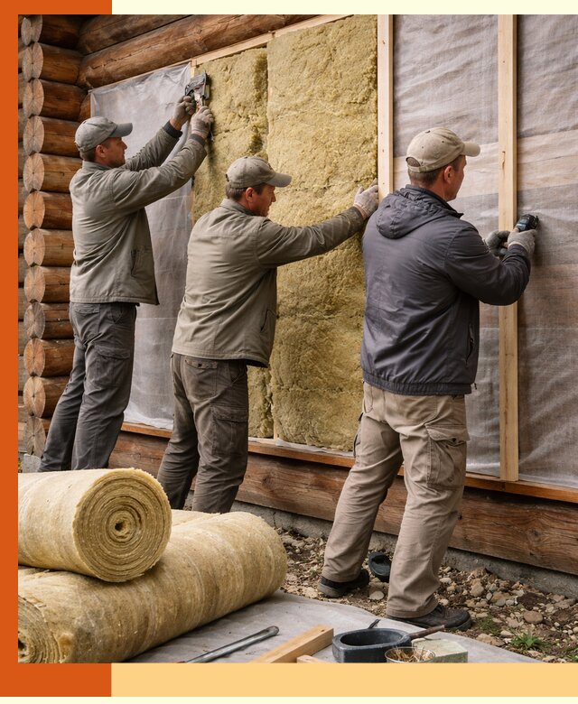 Утепление деревянного дома в Приморско-ахтарске эффективными технологиями