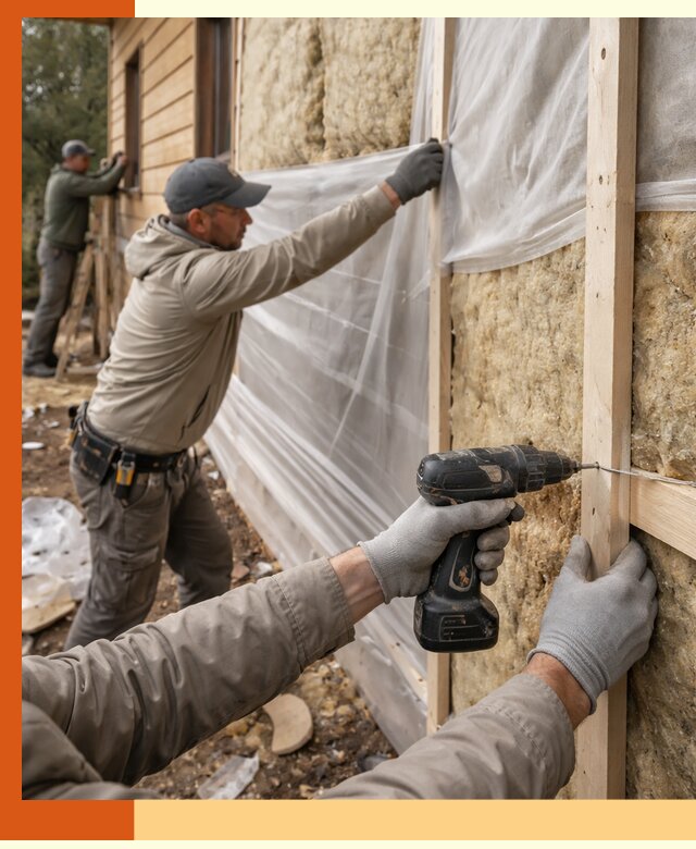 Утепление дома из бруса в Приморско-ахтарске качественно и долговечно