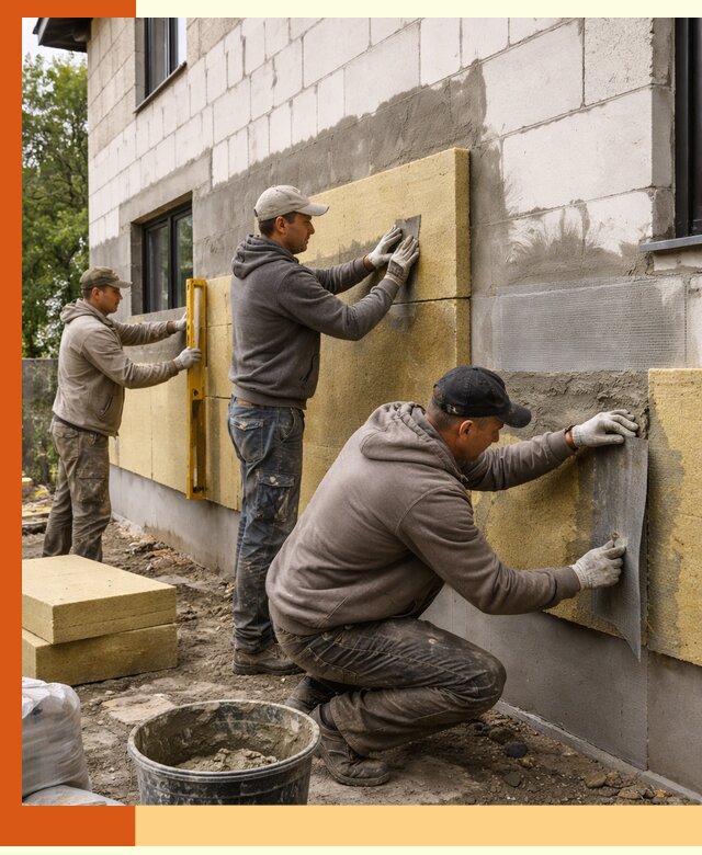 Утепление дома из газобетона в Приморско-ахтарске качественно и долговечно