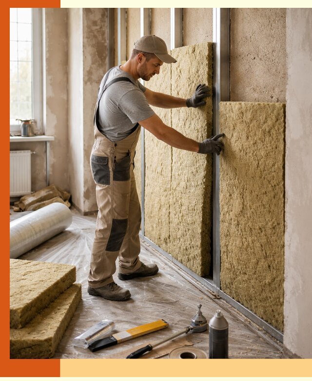 Утепление квартиры в Приморско-ахтарске — комплексная теплоизоляция стен и полов