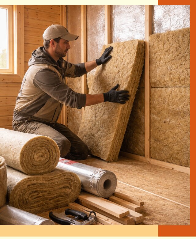 Утепление бани в Приморско-ахтарске под ключ от 4562 руб./м2 — утеплить потолок, пол и стены | ТепломастерПрр