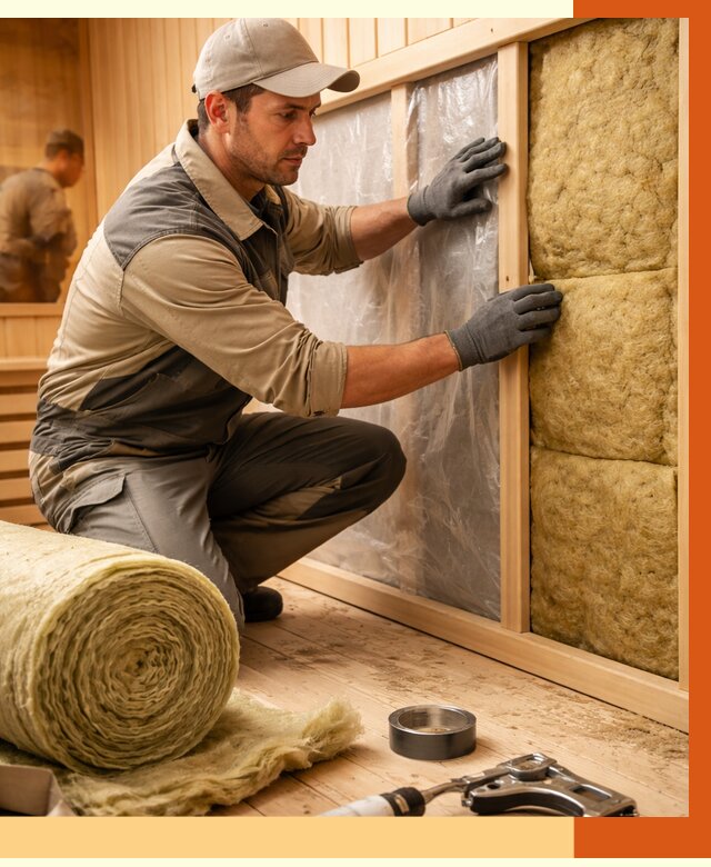 Утепление сауны изнутри в Приморско-ахтарске от 6590 руб. за м2 | ППУ, под ключ — ТепломастерПрр