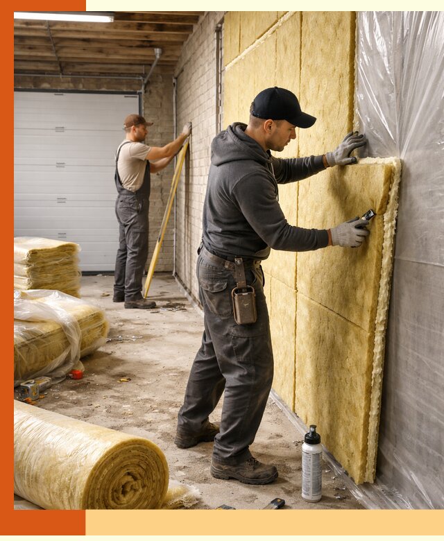 Утепление гаража под ключ в Приморско-ахтарске — все виды теплоизоляции