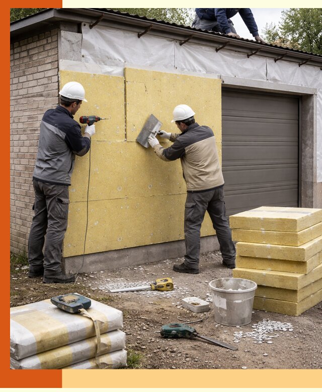 Утепление гаража снаружи в Приморско-ахтарске качественно и надёжно