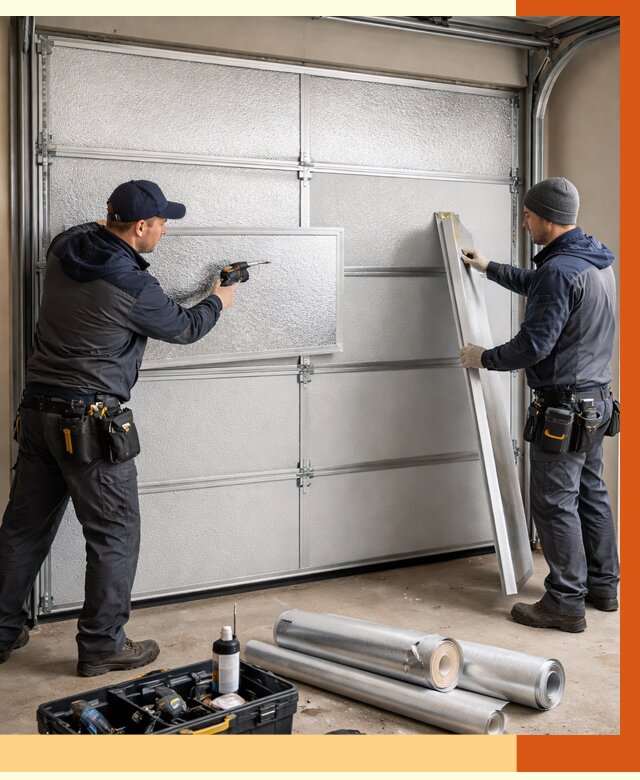 Утепление гаражных ворот в Приморско-ахтарске от 7958 руб/м2 — надежно и быстро | ТепломастерПрр