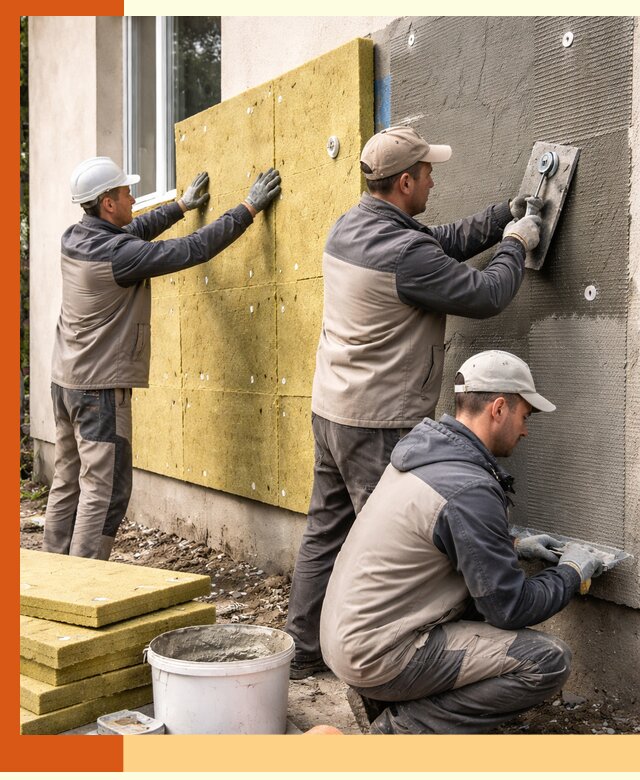 Утепление фасада под штукатурку в Приморско-ахтарске — энергоэффективная технология