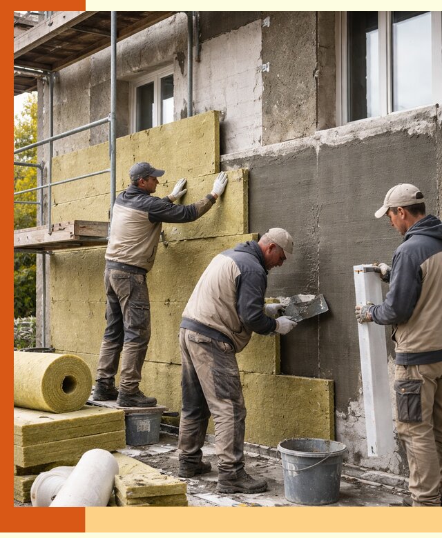 Утепление фасада зданий и домов в Приморско-ахтарске