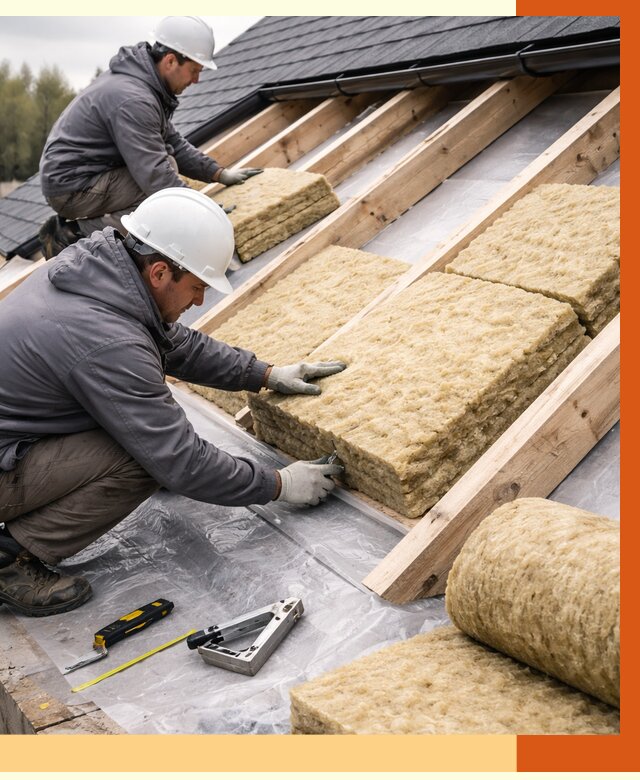 Утепление крыши в Приморско-ахтарске от 1876 руб./м2 — комплексное утепление кровли | ТепломастерПрр