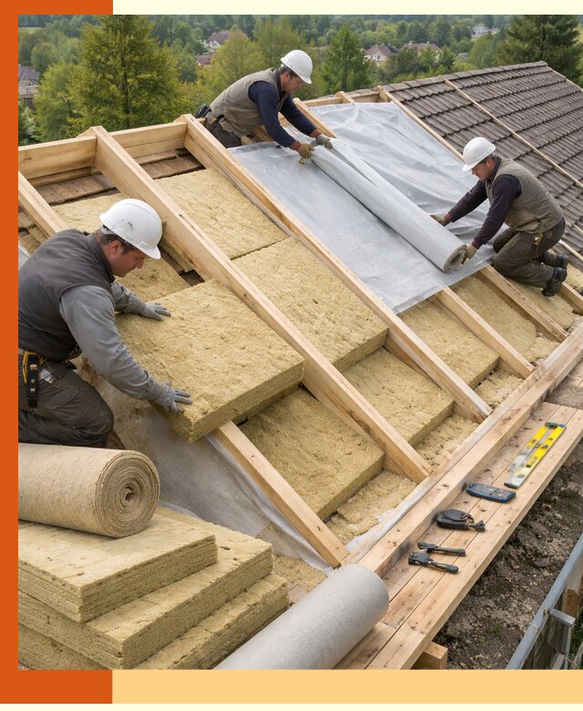 Утепление скатной крыши в Приморско-ахтарске качественно и надёжно