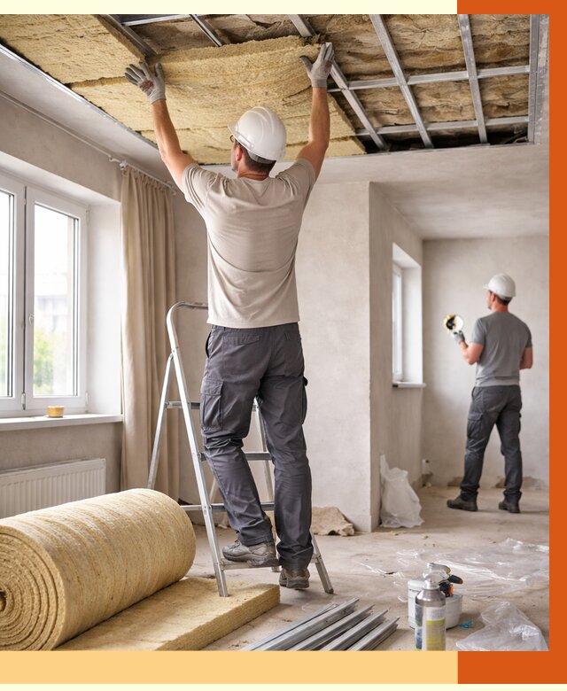 Утепление потолка в частном доме в Приморско-ахтарске от 963 руб./м² — работы под ключ | ТепломастерПрр