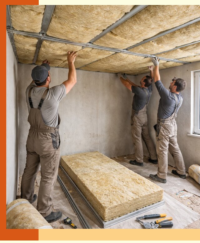 Утепление потолка в Приморско-ахтарске — тепло и без сквозняков