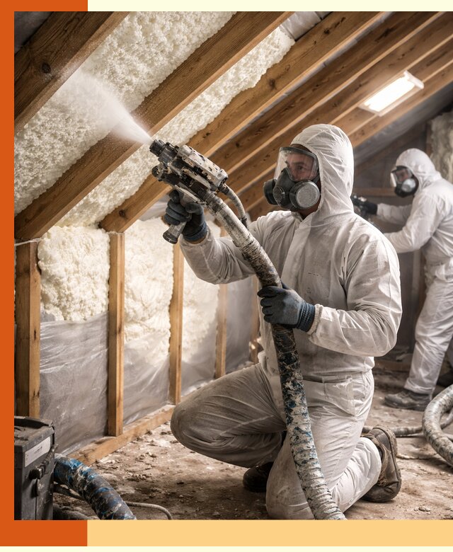 Утепление чердака пенополиуретаном (ППУ) в Приморско-ахтарске