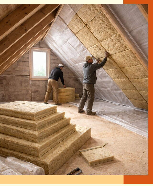 Утепление мансарды в Приморско-ахтарске от 2535 руб/м2 — комплексно и под ключ | ТепломастерПрр