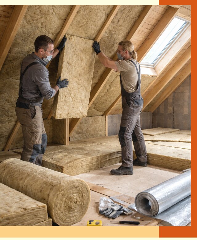 Утепление мансарды минватой в Приморско-ахтарске от 4258 руб./м2 — монтаж и пароизоляция | ТепломастерПрр