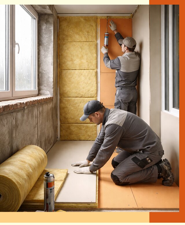 Утепление лоджии под ключ в Приморско-ахтарске от 6590 руб/м2 — комплексное решение | ТепломастерПрр