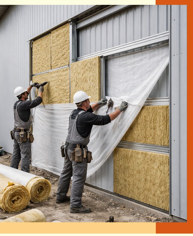 Утепление металлического склада в Приморско-ахтарске от 4562 руб/м2 — комплексное утепление под ключ | ТепломастерПрр