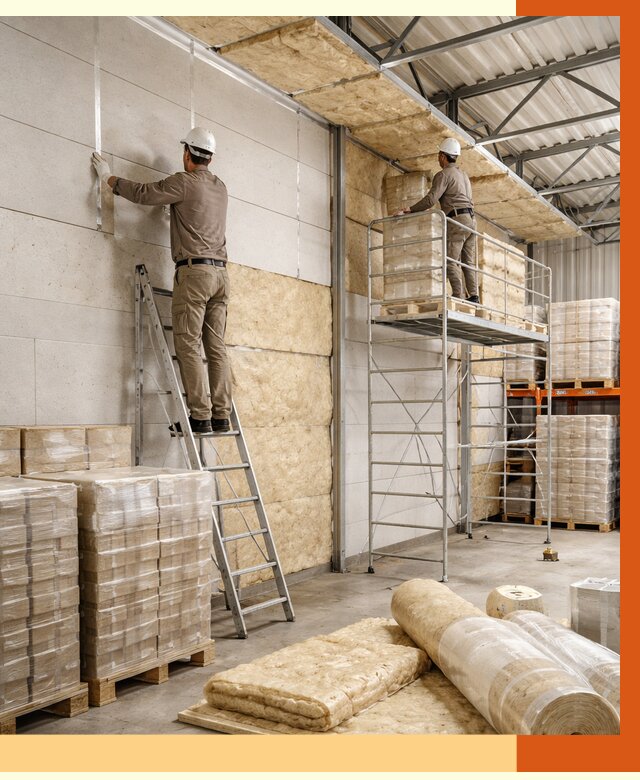 Утепление склада готовой продукции в Приморско-ахтарске от 1977 руб./м2 — комплексно | ТепломастерПрр