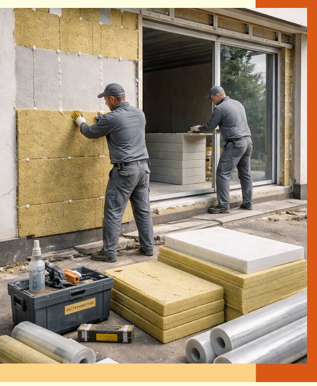 Утепление торгового павильона в Приморско-ахтарске от 14700 руб./м² под ключ | ТепломастерПрр