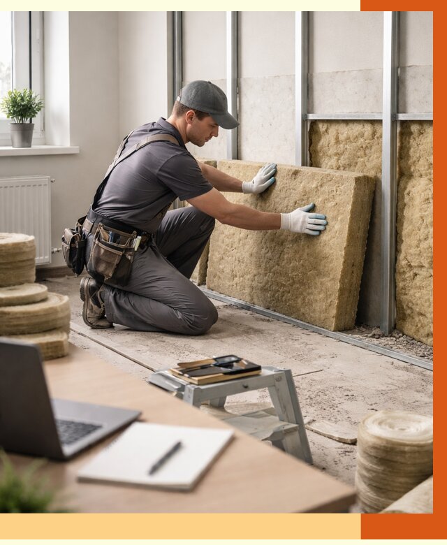 Утепление офиса в Приморско-ахтарске от 4562 руб/м2 — комплексное утепление офиса под ключ | ТепломастерПрр