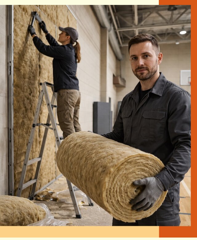 Утепление спортзала в Приморско-ахтарске от 7604 руб/м2 — комплексное утепление под ключ | ТепломастерПрр