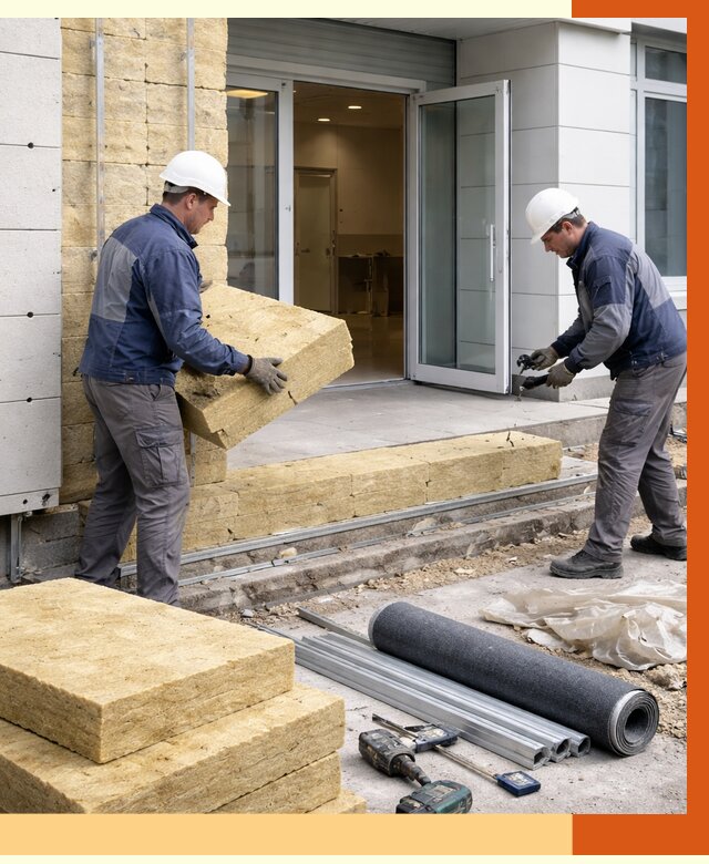 Утепление медицинского центра в Приморско-ахтарске под ключ от 12673 руб./м² | ТепломастерПрр