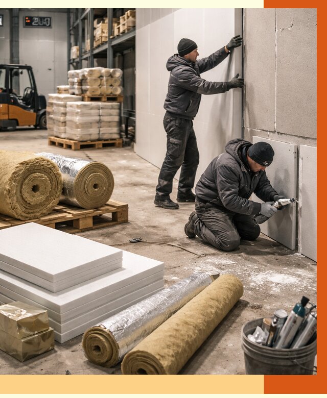 Утепление холодного склада в Приморско-ахтарске от 8617 руб/м2 — комплексное под ключ | ТепломастерПрр