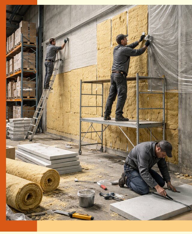 Утепление холодного склада под ключ в Приморско-ахтарске