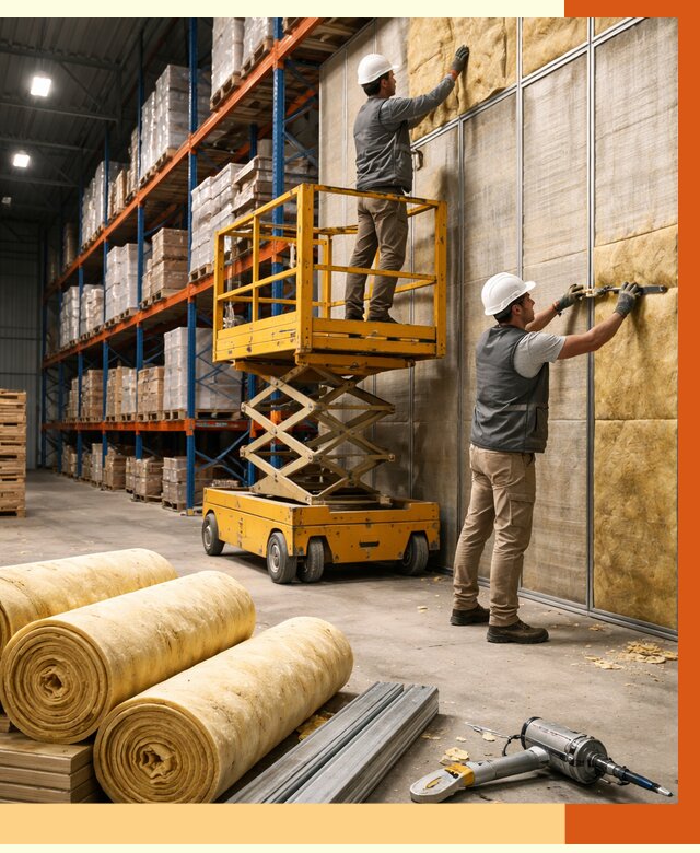 Утепление торгового склада в Приморско-ахтарске от 3244 руб/м2 — комплексно и под ключ | ТепломастерПрр