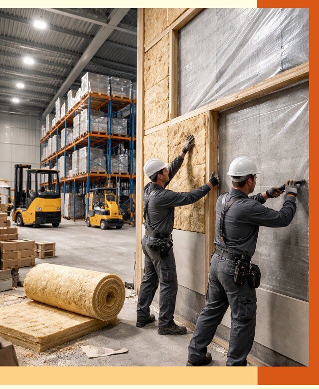 Утепление склада с техникой в Приморско-ахтарске от 4258 руб./м2 — комплексно под ключ | ТепломастерПрр