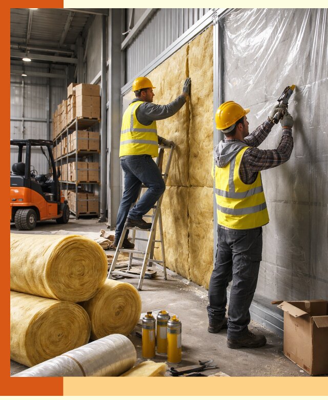 Утепление склада с техникой в Приморско-ахтарске под ключ