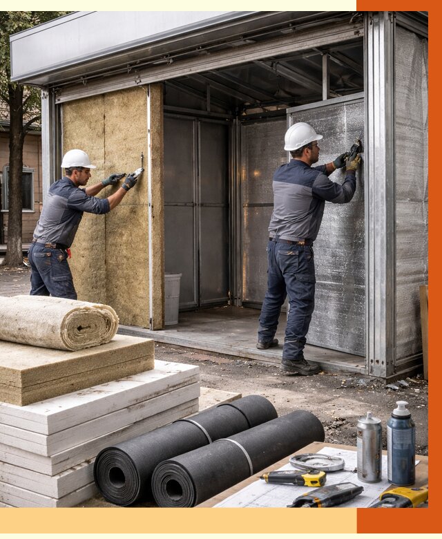 Утепление павильона шаурма в Приморско-ахтарске под ключ от 1217 руб. за м² | ТепломастерПрр