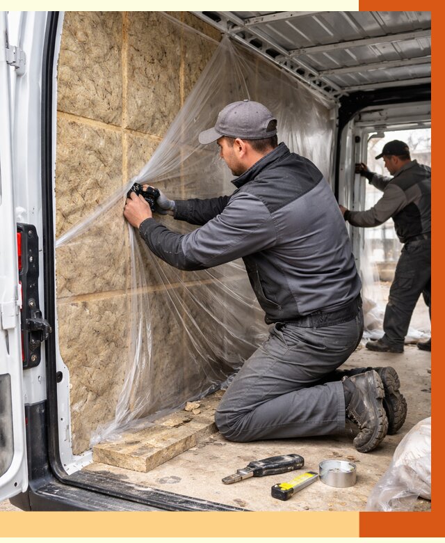 Утепление фургона в Приморско-ахтарске от 16728 руб/м2 — утепление фургона ППУ и кузова | ТепломастерПрр