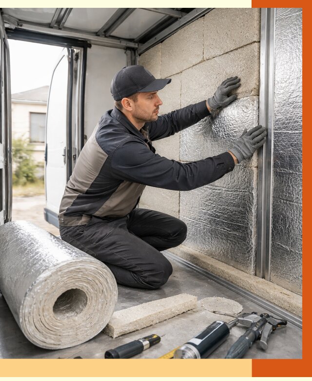 Утепление фургона рефрижератора в Приморско-ахтарске от 12673 руб./м² под ключ | ТепломастерПрр