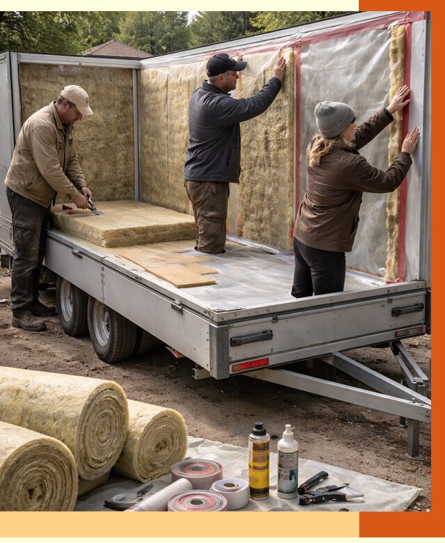 Утепление прицепа в Приморско-ахтарске под ключ от 12673 руб. — комплекс от ТепломастерПрр