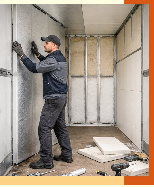 Утепление холодильного кузова в Приморско-ахтарске от 13686 руб. под ключ | ТепломастерПрр