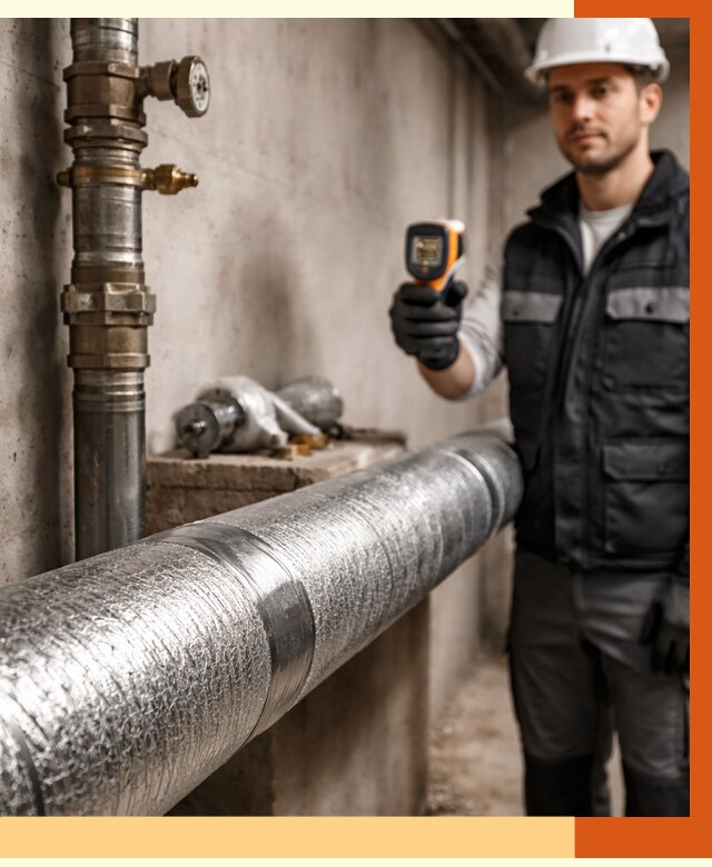 Утепление труб водоснабжения в Приморско-ахтарске от 8617 руб. за м² — услуги ТепломастерПрр