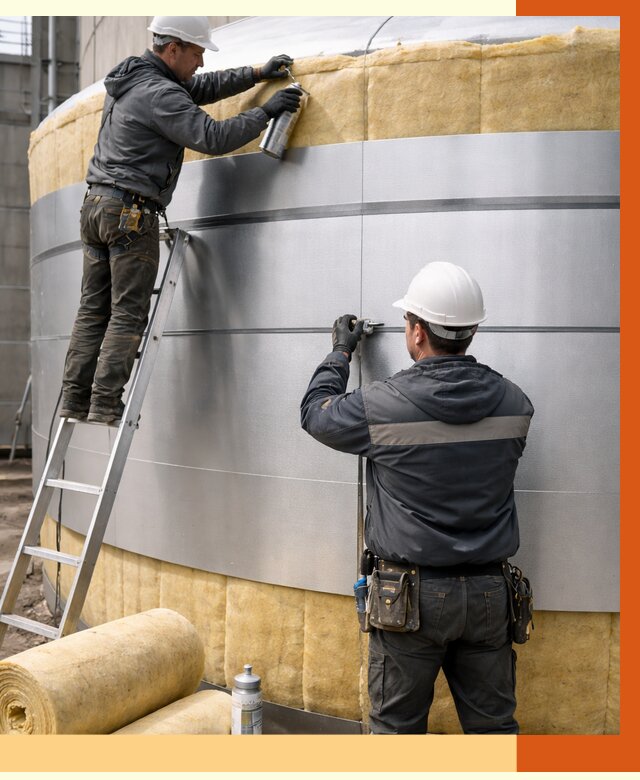 Утепление цистерны в Приморско-ахтарске пенополиуретаном от 14700 руб. под ключ | ТепломастерПрр