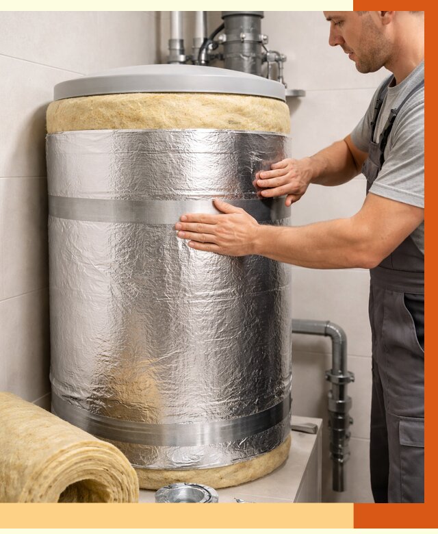 Утепление бойлера в Приморско-ахтарске от 4562 руб. под ключ | Утепление ППУ | ТепломастерПрр