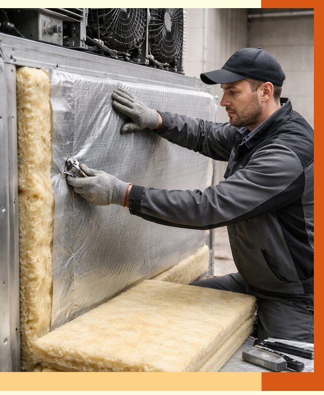 Утепление холодильного агрегата в Приморско-ахтарске от 8617 руб. под ключ | ТепломастерПрр