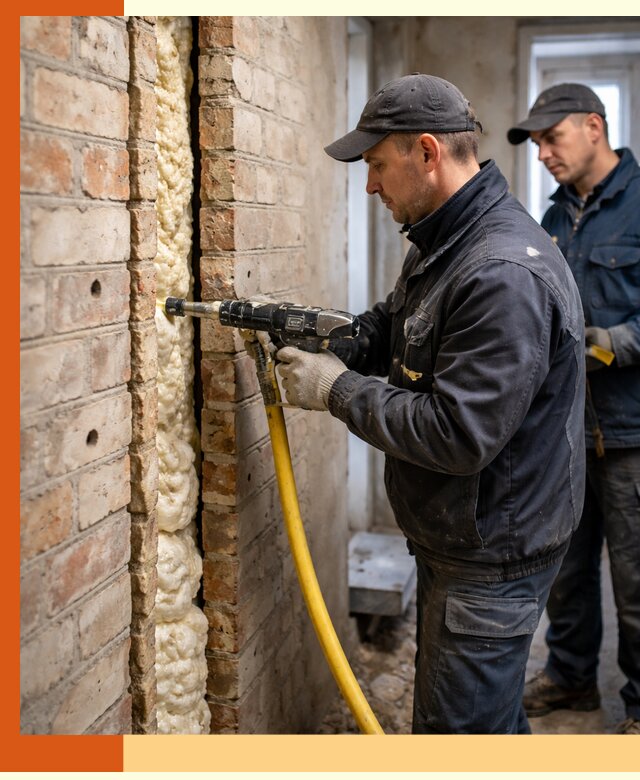 Межстеновое утепление пенополиуретаном в Приморско-ахтарске