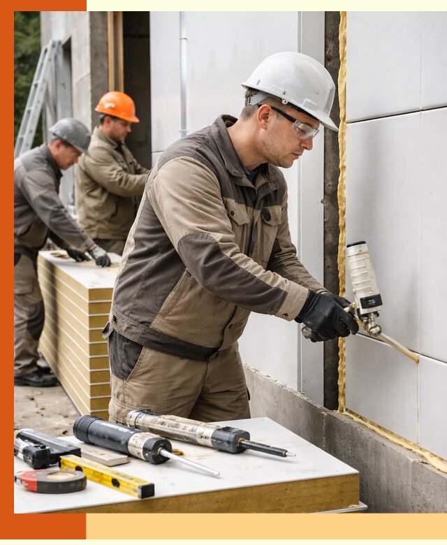 Утепление сэндвич-панелей пенополиуретаном в Приморско-ахтарске