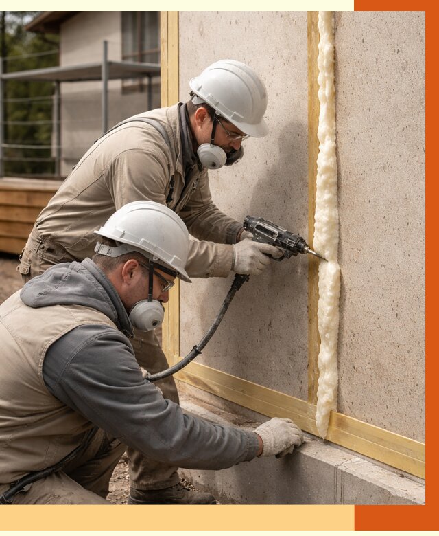 Утепление сип панелей ППУ в Приморско-ахтарске от 4866 руб. под ключ | ТепломастерПрр