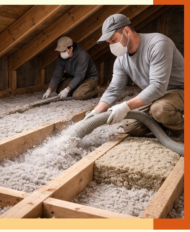 Заполнение полостей чердачного перекрытия в Приморско-ахтарске от 4562 руб. | ТепломастерПрр