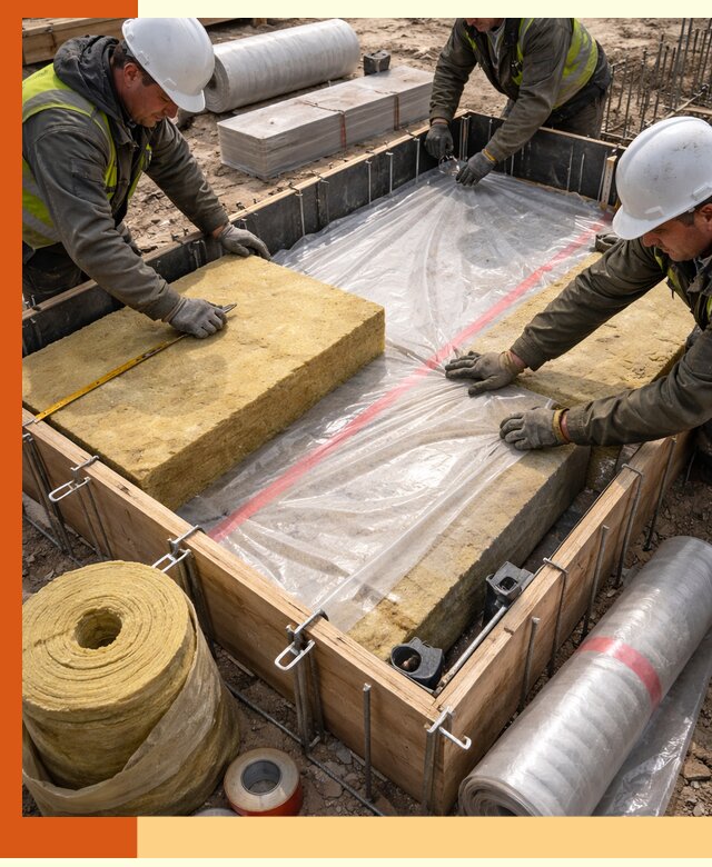 Теплоизоляция опалубки для строительства в Приморско-ахтарске